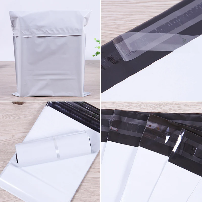 100Pcs/Lot Plastic Envelope Bags Self-seal Adhesive Courier Storage Bags White Black Plastic Poly Envelope Mailer Shipping Bags