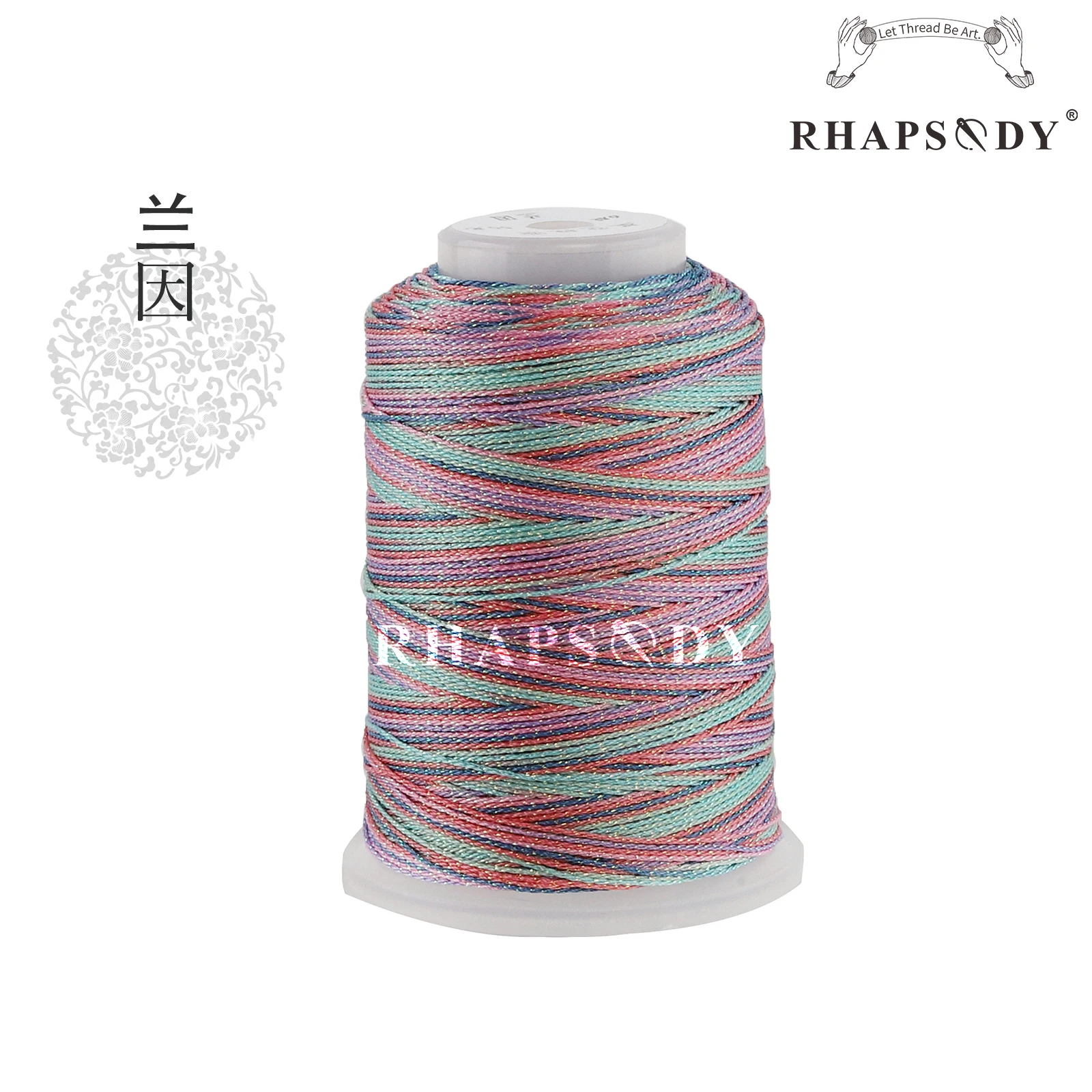 Rhapsody Glitzer-Metallic-Polyesterfaden, 6 Fäden, 29, gemischte Farben, zum Nähen, für DIY-Projekte, zum Weben, für Freundschaftsbänder und zum Zopfen. – Detail 17