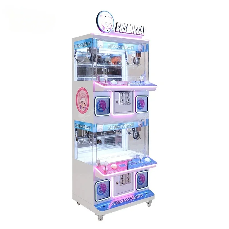 

Мини-машина с когтями, 4 игрока, плюшевая кукла, приз, аркадные навыки, игра, игрушка, розовый коготь, кран-машины для торгового центра