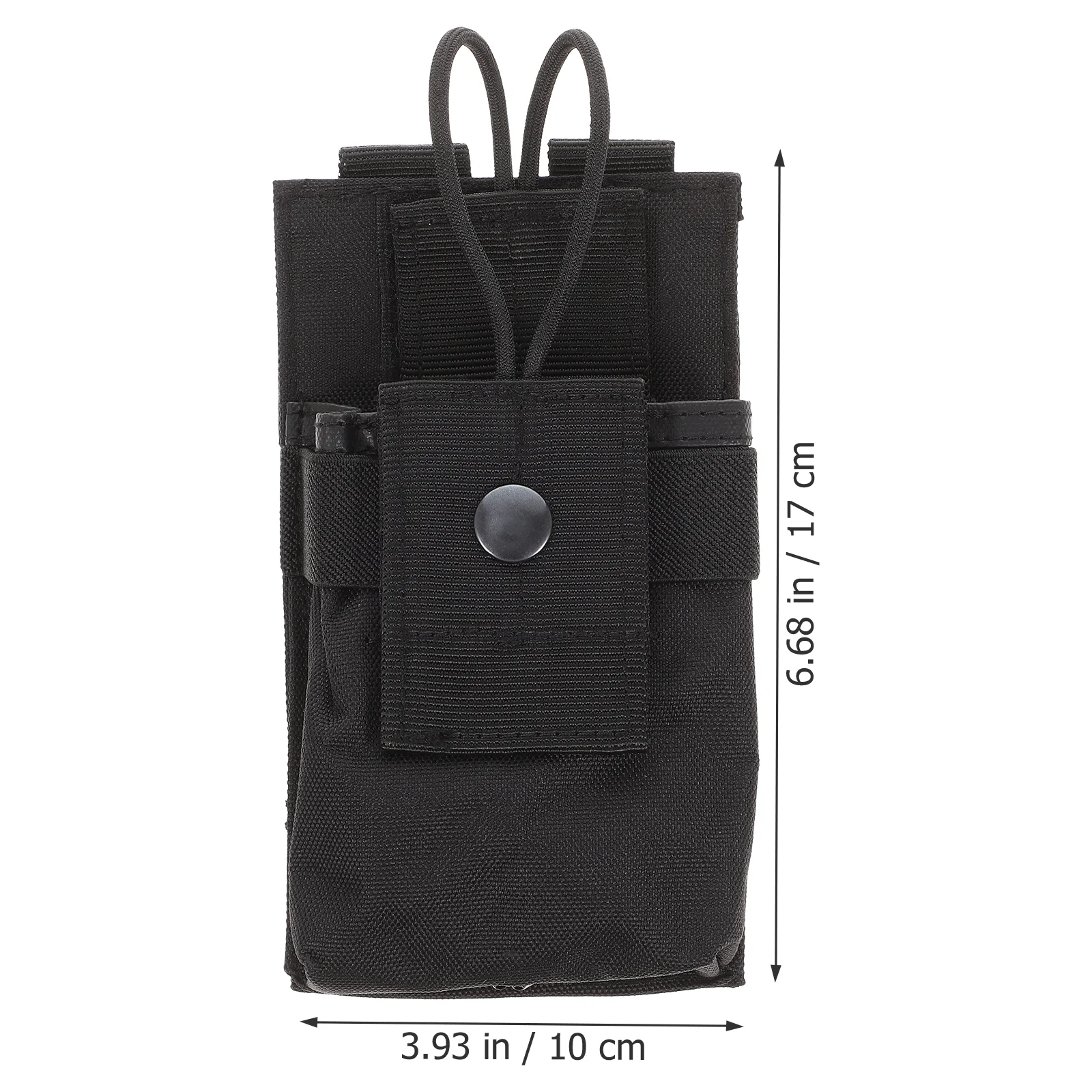 Radio Walkie Storage Bag Holder Bracket Sports Heavy Duty Talkies Black Nylon for Outdoor Pouch