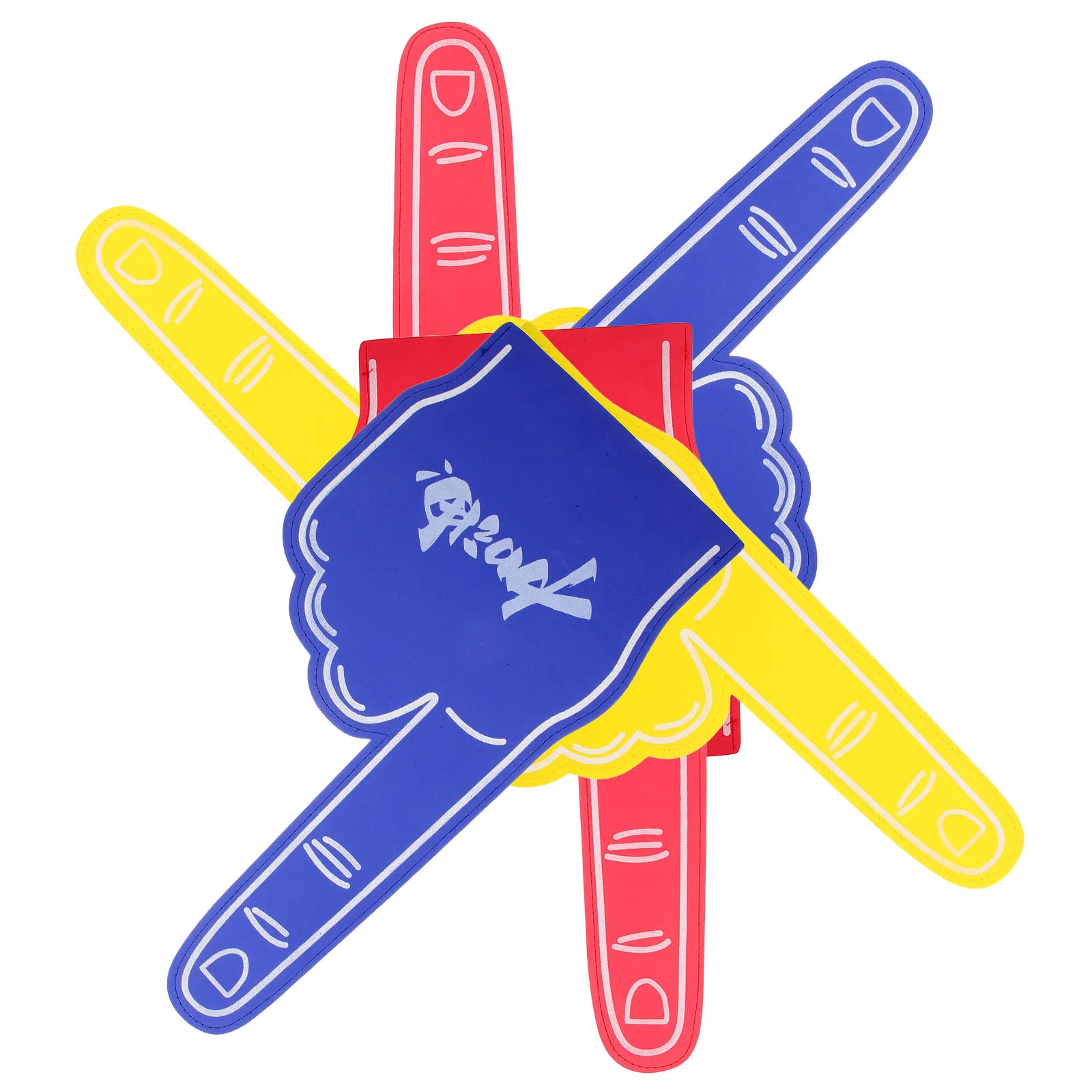 

6Pcs Foams Finger Cheering Foams Prop Sports Party Favor Cheerleading Stuff Sports Event Cheer Crowd Accessory