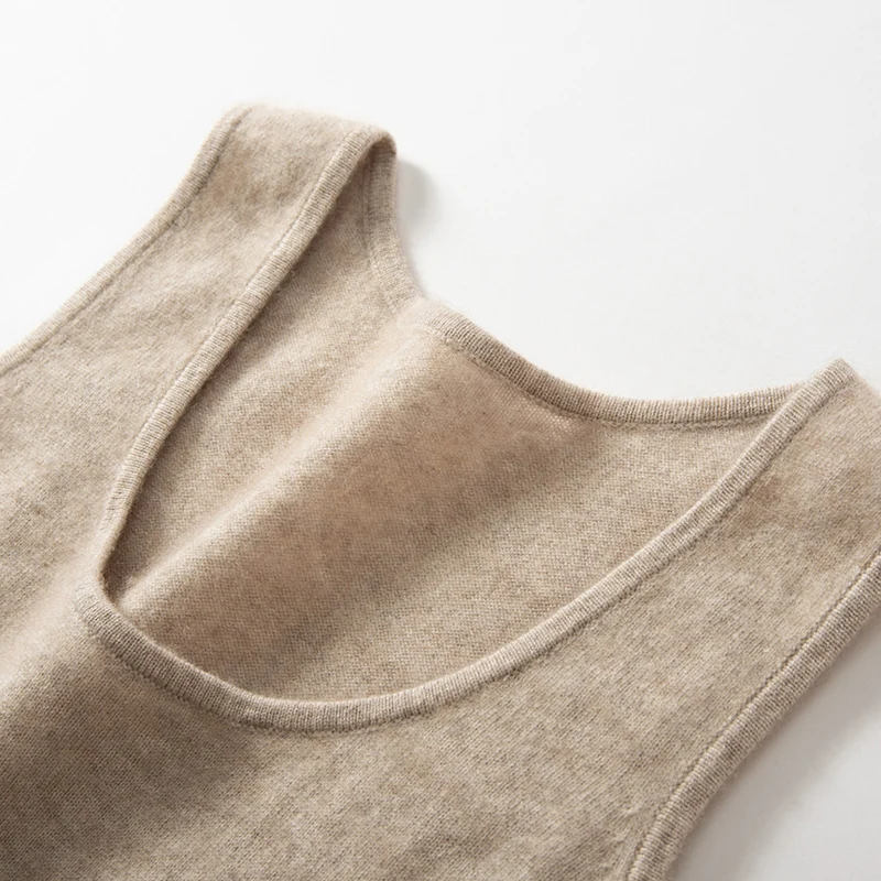 

Мужской вязаный жилет из 100% кашемира, однотонный, без рукавов, свободного кроя, с круглым вырезом, для делового повседневного стиля, базовый джемпер