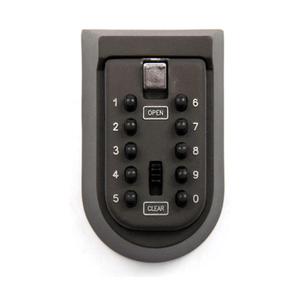 

Wall Mounted Password Key Lock Box Waterproof Metal Safe For 4 Keys Outdoor Indoor Use With Mounting Hardware Security