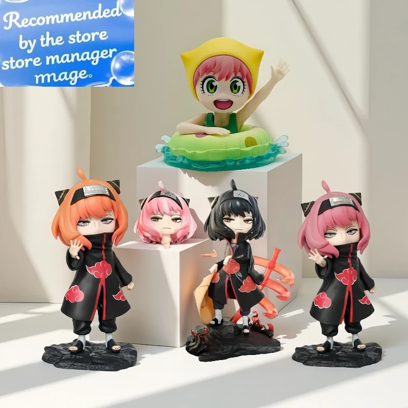 

Anime Anya Spy×family Anya Forge Figures Cos Uchiha Itachi and Pain Figurine Model Naruto PVC Cute Collection Peripheral Toys