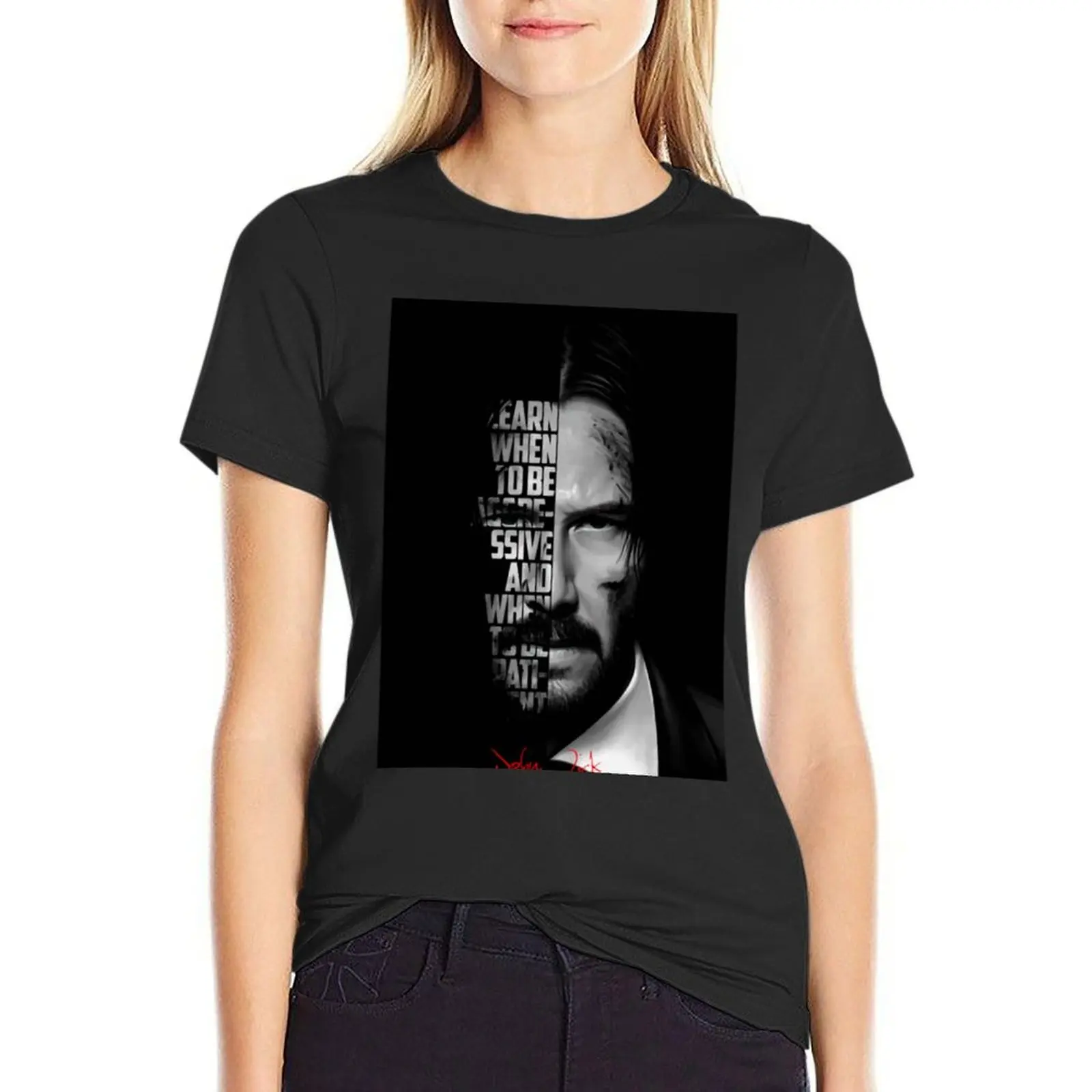 John Wick T-Shirt kawaii clothes lady clothes plain t shirts for Women