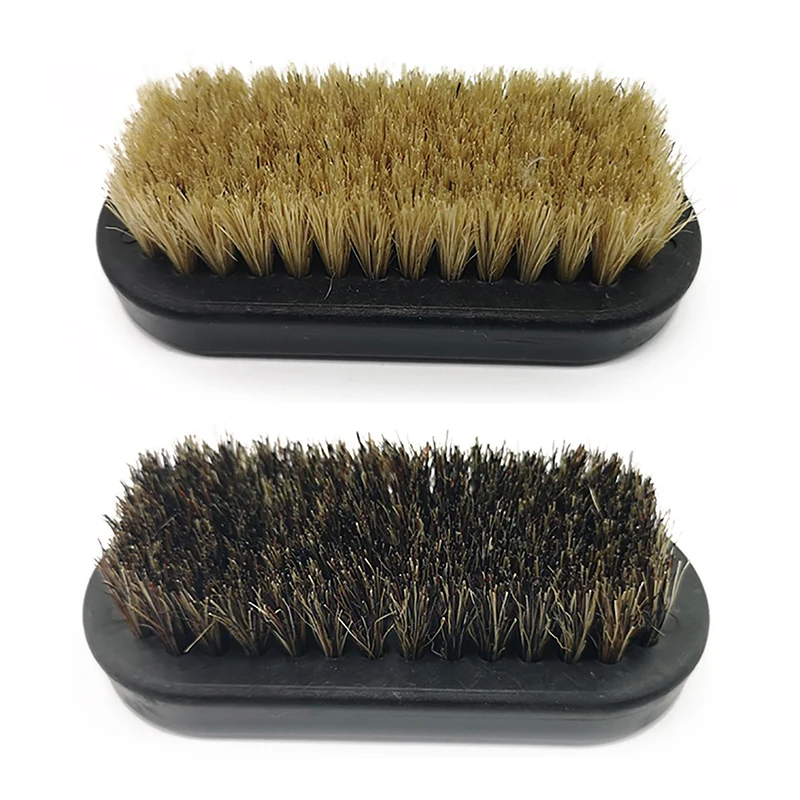 1PC Shoe Polish Brush Leather Pig Hair Soft Polishing Tool Cleaning Brush Nub Leather Boot Clean Shine Brush Home Daily Supplies