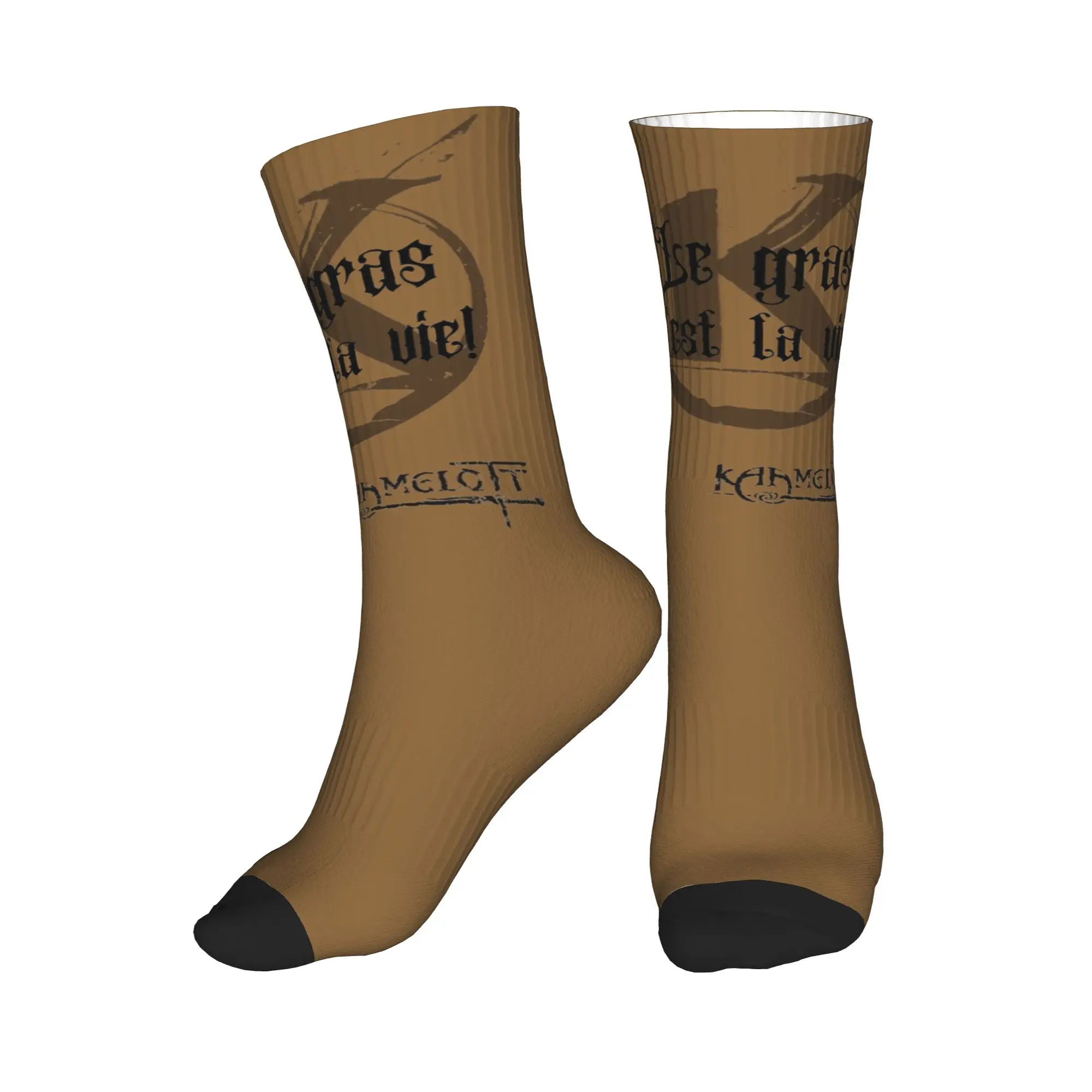 

All Seasons Quote Kaamelott The fat! Sport Middle Tube Socks Super Soft Crew Socks Fashion Stockings for Men Women