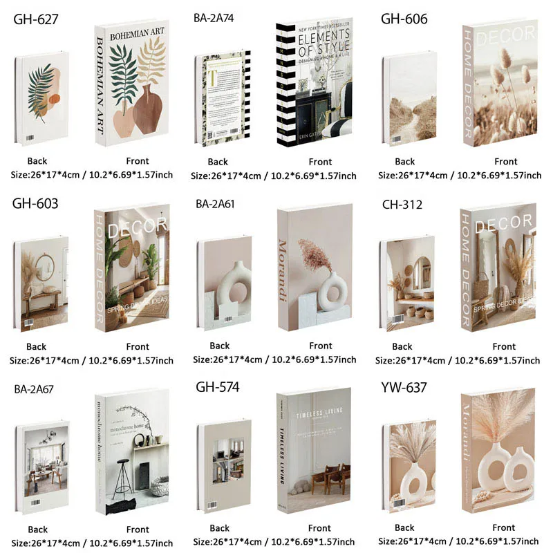 Fashion Fake Books Nooks Decorative Matisse Coffee Table Luxury Decoration Storage Box Bookshelf Bedroom Aesthetic Home Decor