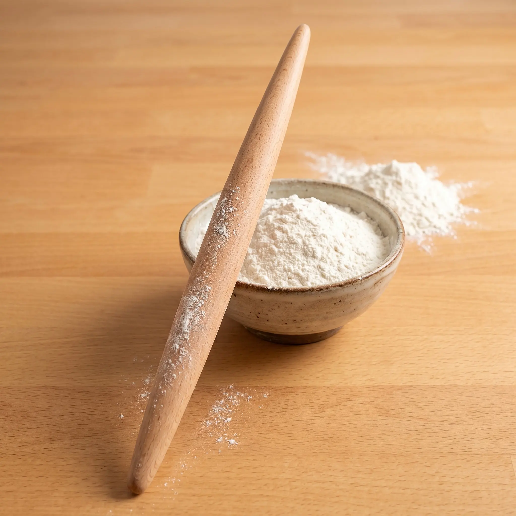 Penggilas Adonan Kayu Runcing  - Kitchen Roller Baking ulasan dan harga
