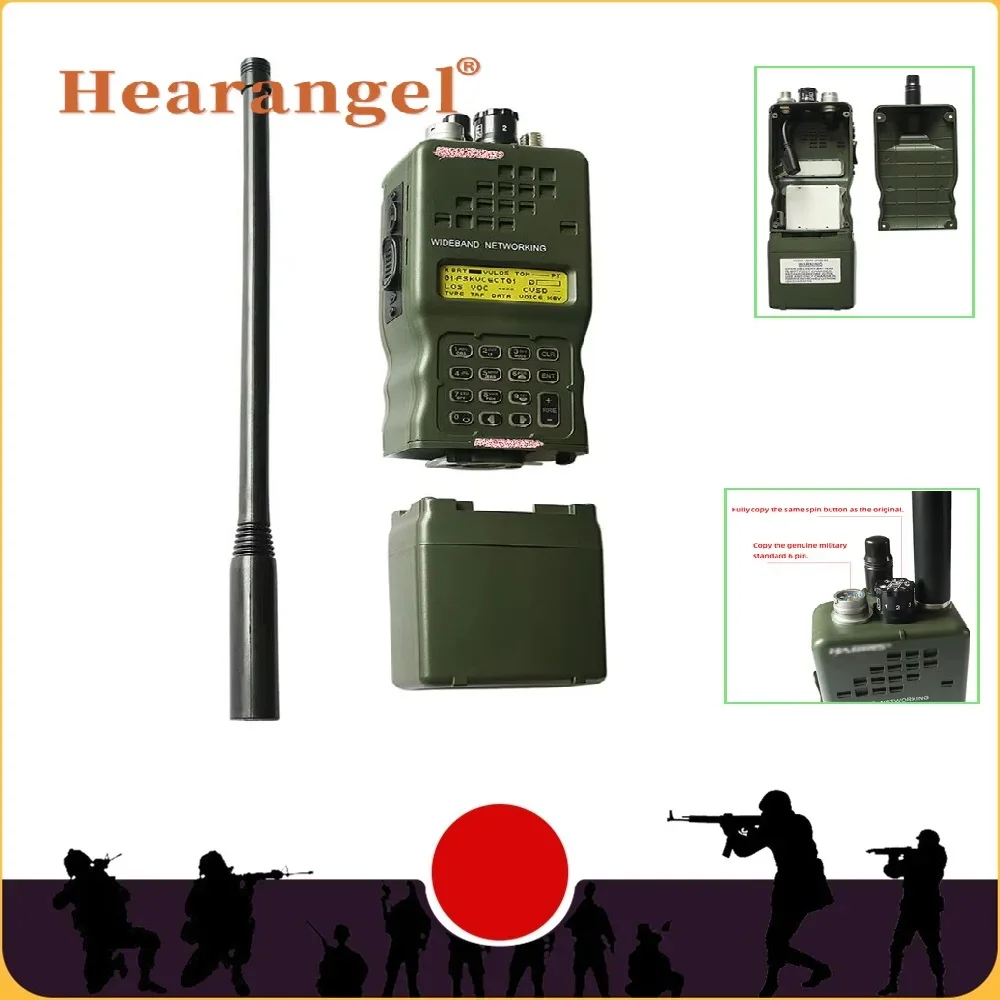 Hearangel Tactical AN / PRC-152 Harris Military Radio Communication Case Model Virtual PRC 152 Non-functional  Interphone Model