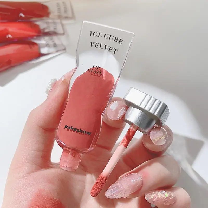 【HBA】Lce Crystal Matte Lip Gloss Rossetto Idratante a lunga durata Shine Trucco per prodotti per il trucco regalo Cura delle labbra