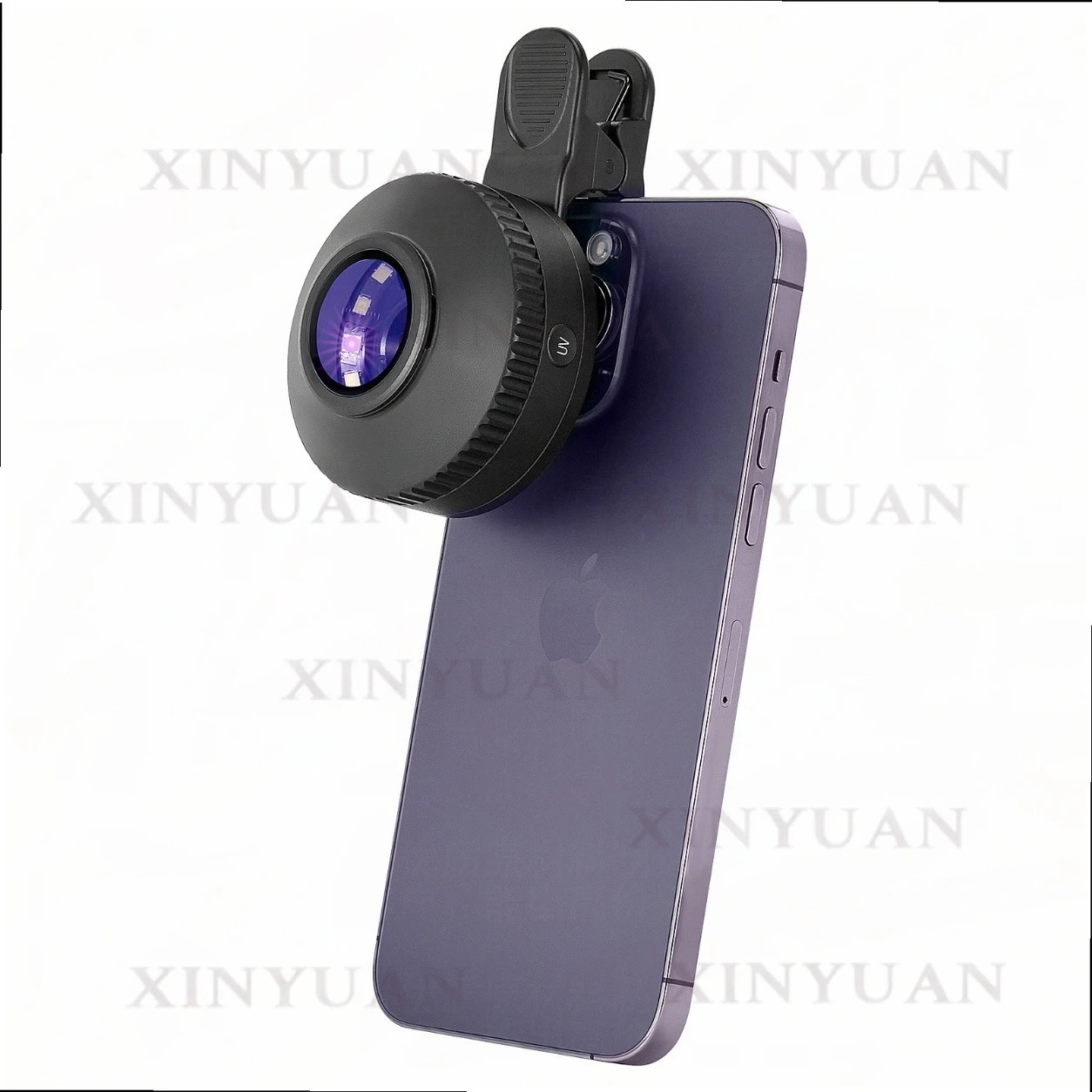 DE-500 Smartphone Dermatoscope with 10x Magnification, Wood's Lamp, Polarized Light, and 4x Full Glass Lens