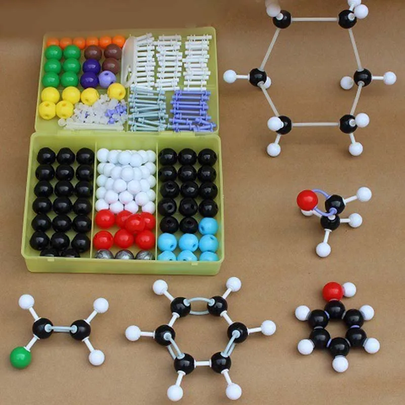 Kit di struttura organica/inorganica modello molecolare adatto per studenti universitari delle scuole superiori insegnanti giocattoli da costruzione