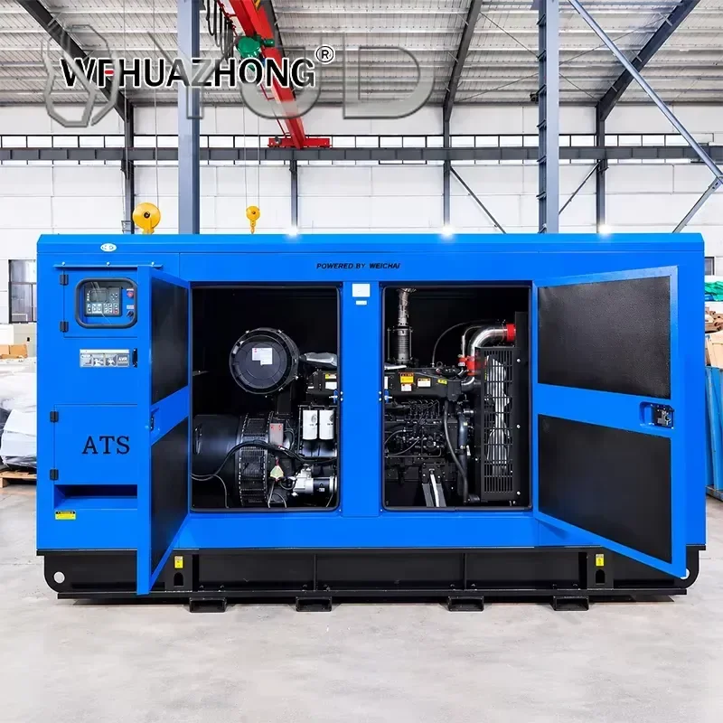 Weichai Engine Silent Diesel Generator Set Super Silent Canopy Suitable for Mining and Remote Area Power Supply