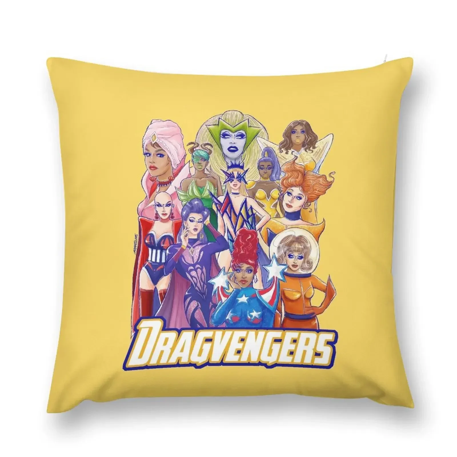 

RuPaul's Dragvengers: All winners Throw Pillow christmas supplies home decor items Decorative Sofa Cushion pillow