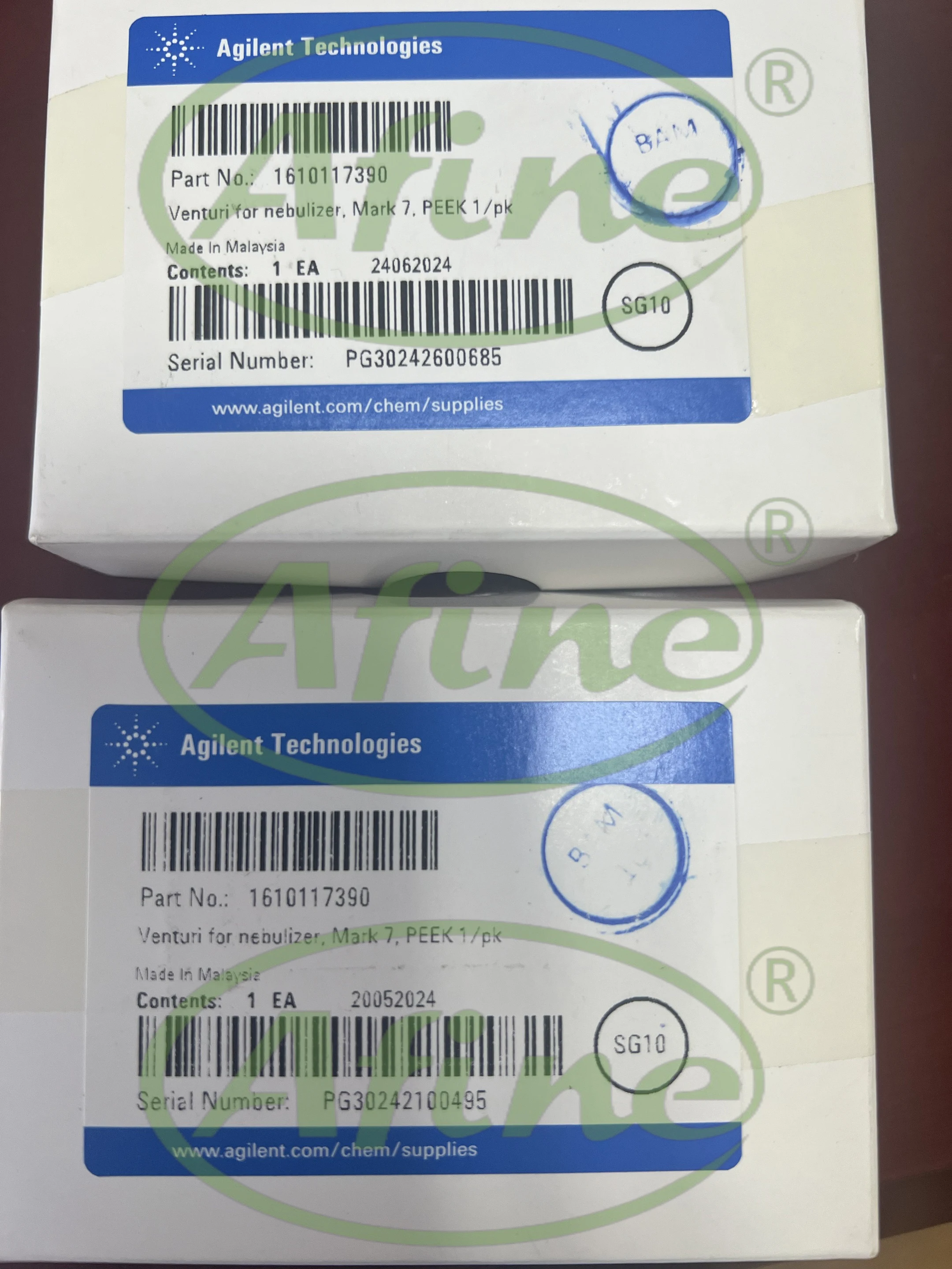 AFINE (Agilent 1610117390) Venturi (Mark 7, PEEK) untuk Nebulizer