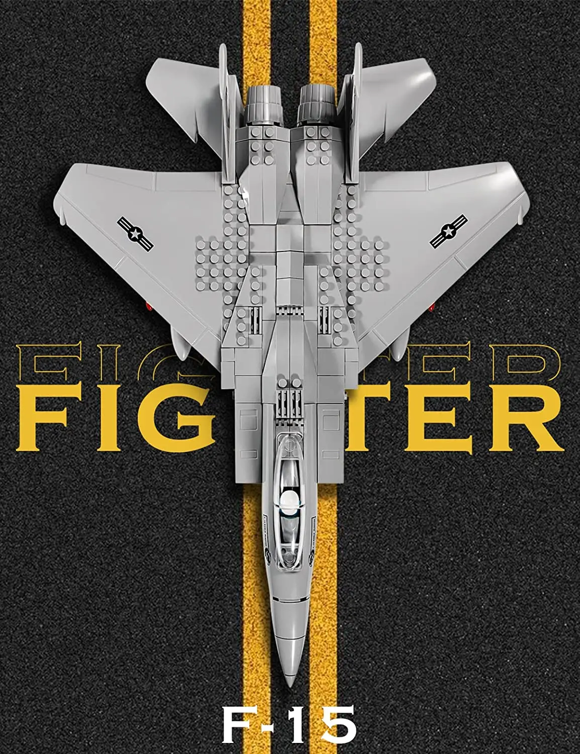 F-15 Eagle Fighter Technical Bricks Military Aircraft Model Building Kits Adults Warcraft Constructor Toys Blocks Gifts Kids