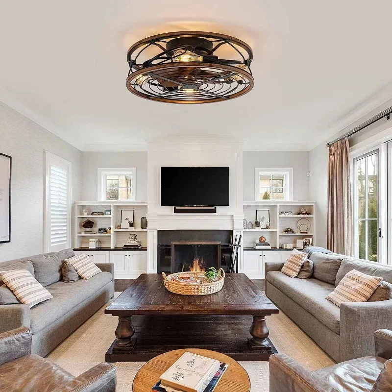 Nordic Minimalist Modern Bedroom Ceiling Fan Light Ceiling Light Invisible FanLight Living Room Study Dining Room