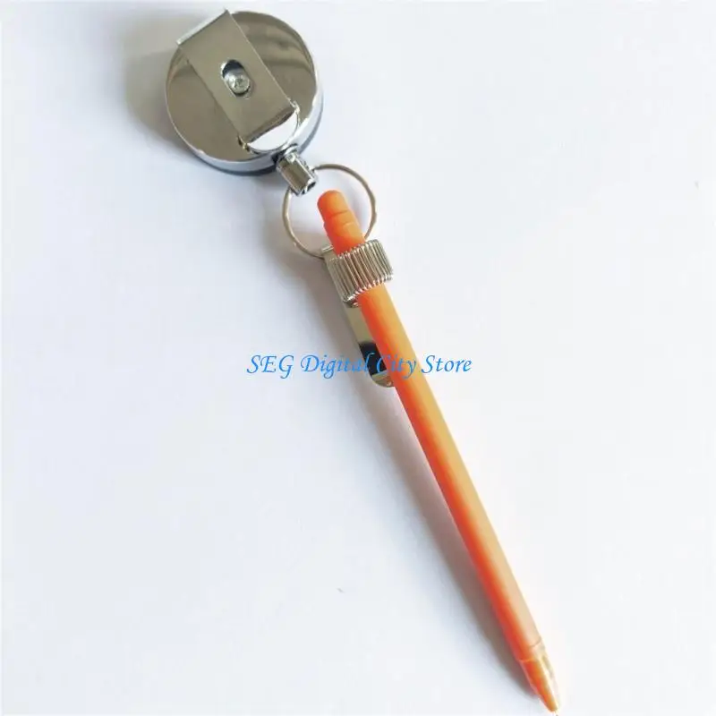 

U75B Retractable Badges Reel Metal Pen Holder with Pocket Clip Uniform Pen Holder