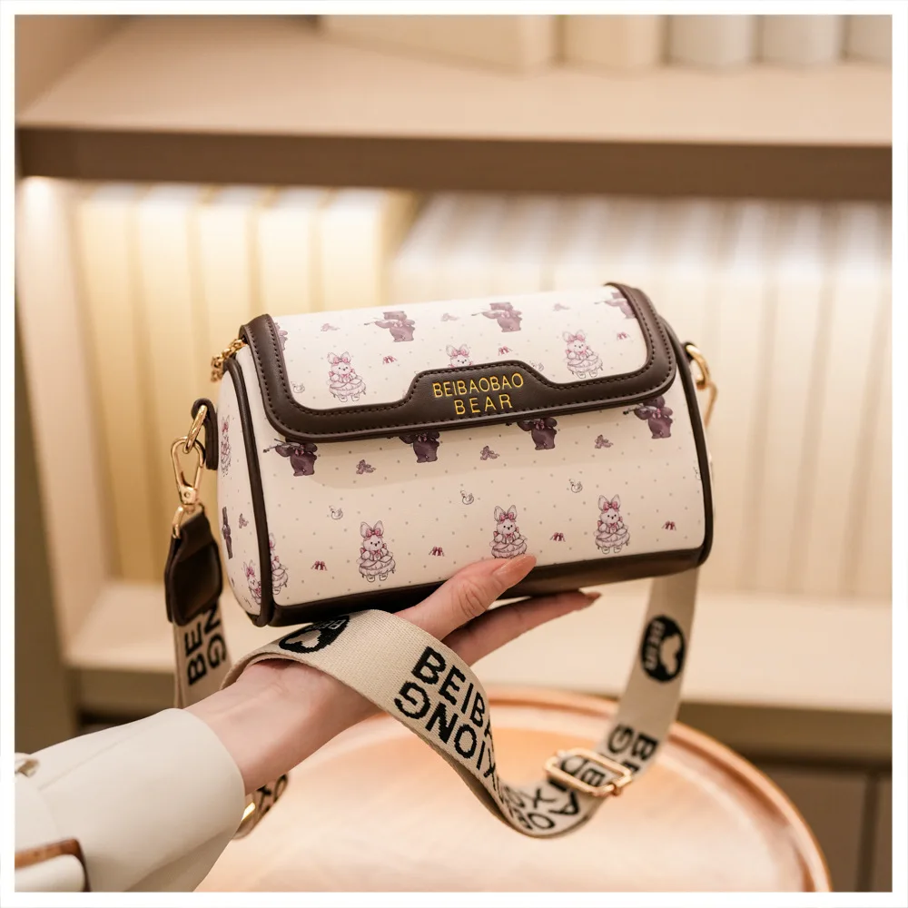 Beibaobao 2025 nowa torba na ramię damska torba typu crossbody kwadratowa torebka na co dzień modny portfel mobilny — zdjęcie 3