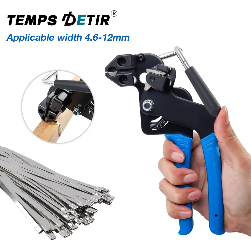 

Stainless Steel Cable Tie Gun, Can Tighten, Cut Cable Ties With A Width Of 12mm Self-locking Cable Ties Used To Fix Pipes Fences