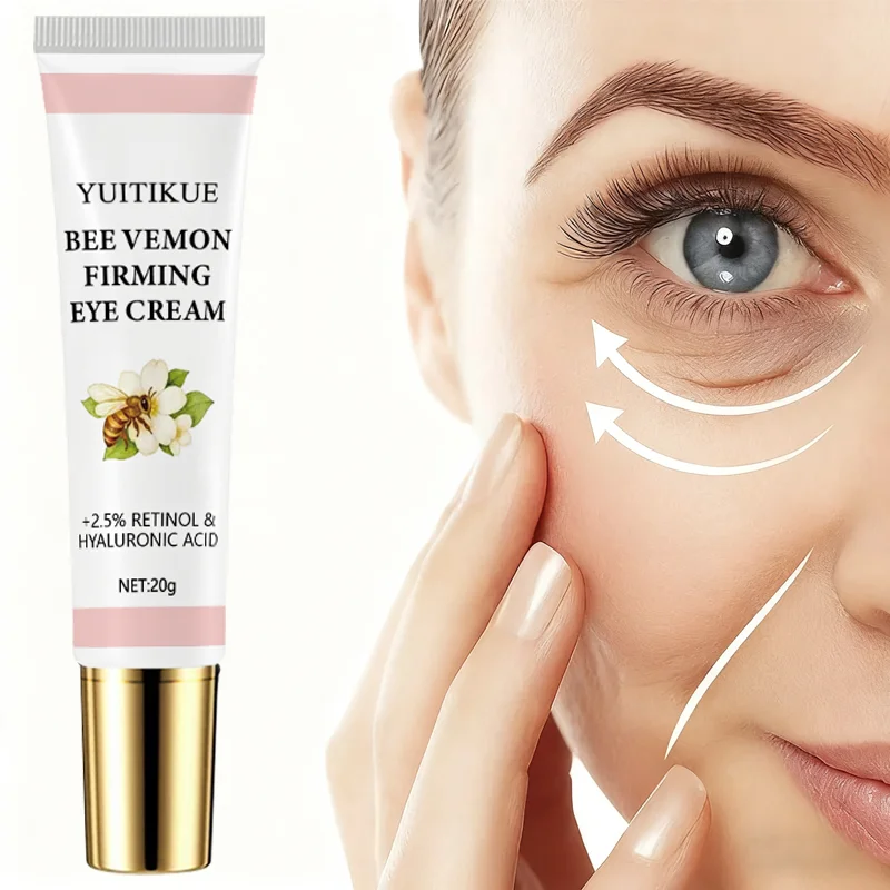 كريم شد العين من بي فينوم 20 جرام - مع 2.5% ريتينول وحمض الهيالورونيك والترطيب والرفع وتدليك لبشرة العين الرطبة