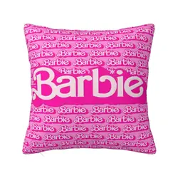 Custom Barbie Pattern Cushion Cover Velvet Modern Pillow Cases