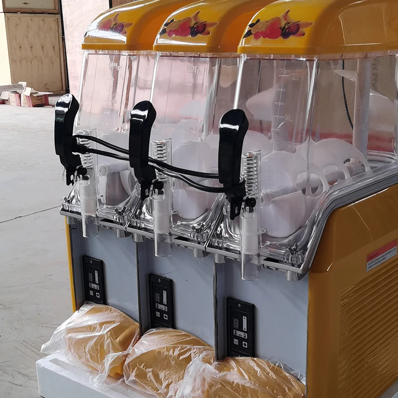 Commercial Refrigerated Beverage Machine Double Trough Juice Maker 110V 220V Adjustable Temperature for Business Use