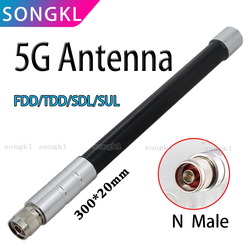 

5G high-power antenna omnidirectional high-gain waterproof fiberglassFDD/TDD/SDL/SUL 2515-2675-3500-3600-4800-4900-3g-7g