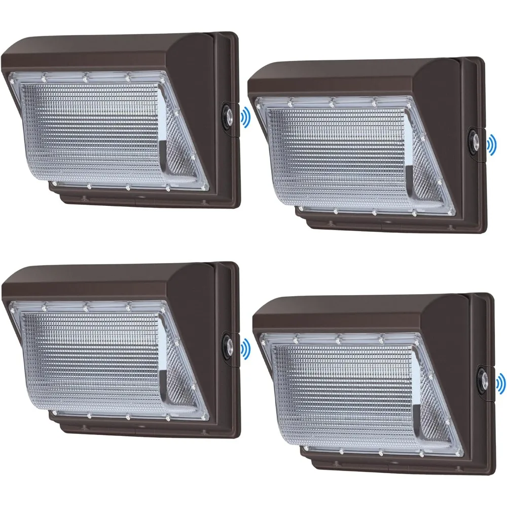 Wall Pack Lights Dusk to Dawn with Photocell, 15840LM 5000K Super Bright Outdoor Wall Packs