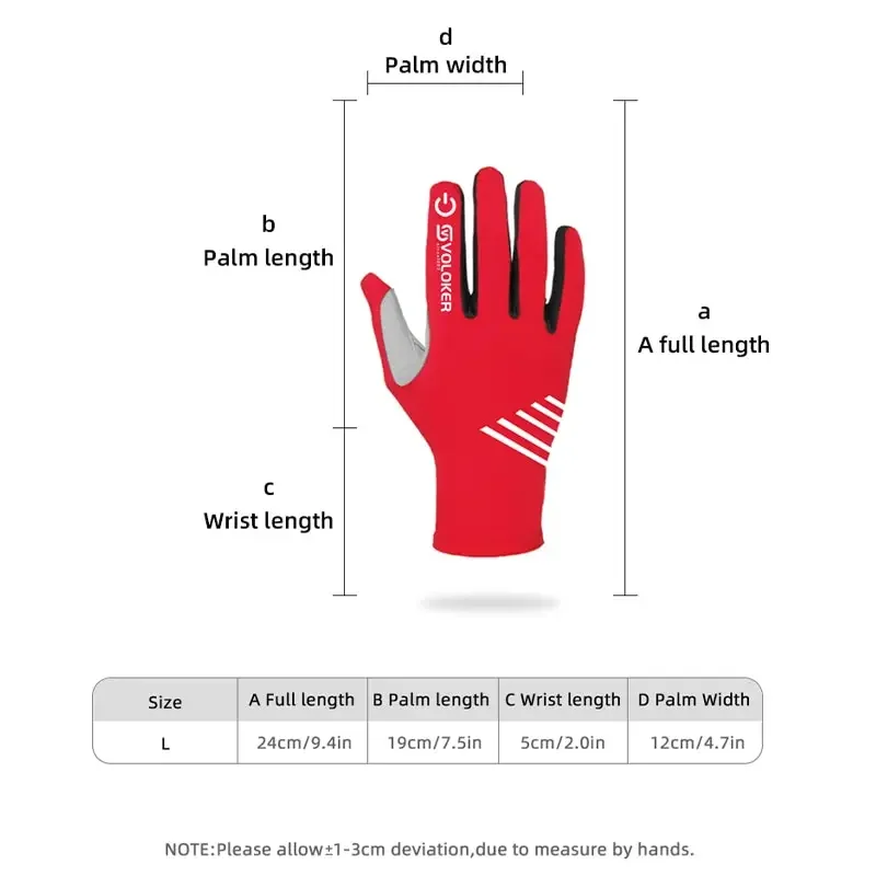 قفازات مانعة الانزلاق لجميع الأصابع ، تنفس ، مقاومة للصدمات ، شاشة تعمل باللمس ، للدراجة الجبلية ، الطريق ، ركوب ، الربيع والصيف