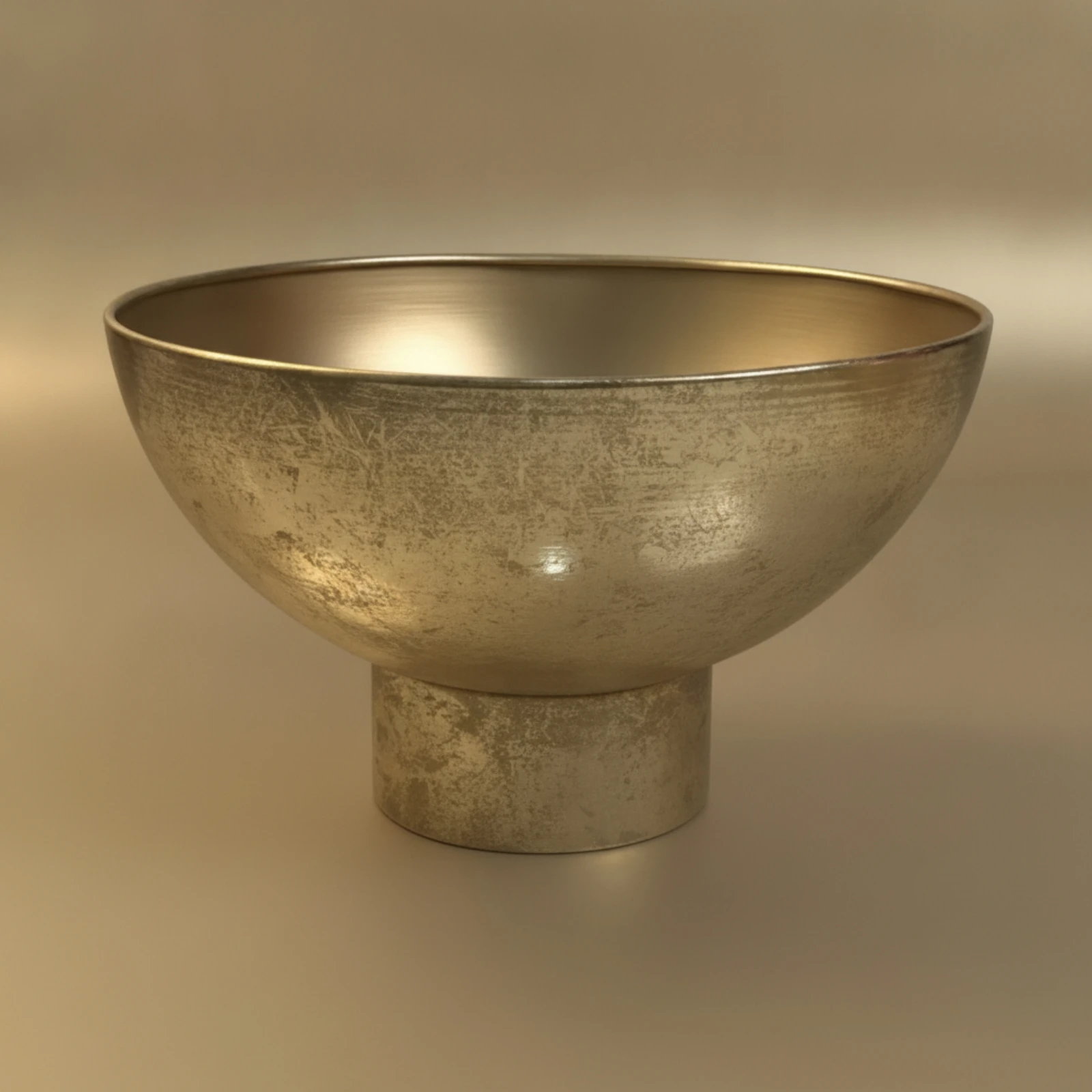 Metal Flower Pot Modern Pedestal Planter Bowl Planter Decorative Vessel Contemporary for Tabletop, Living Room