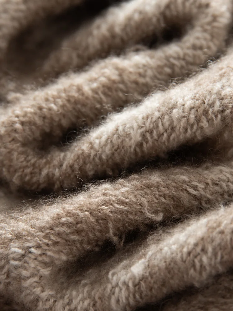 Women's 100% Cashmere Sweater French Retro Tie Turn-Down Collar Fair Isle Pullover Autumn Winter Towel Embroidery Cashmere Tops