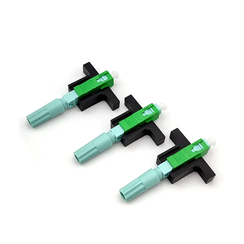 SC APC Fiber Optic Connector 58mm FTTH Optical Fast Connector Single-Mode Fiber Quick Connector LX58 Cold Connector