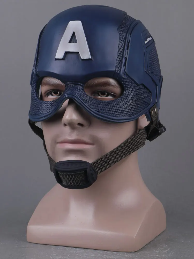 

Captain America Helmet Cosplay Mask Comics Series loween Prop Headwear Film TV Character Accory Face Mask