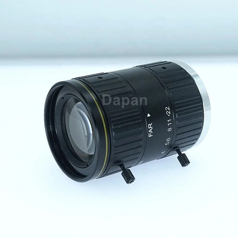 عدسة كاميرا احترافية C Mount Manual Iris مقاس 75 مم بدقة 8 ميجابكسل وحجم مستشعر 1 بوصة للتطبيقات الصناعية