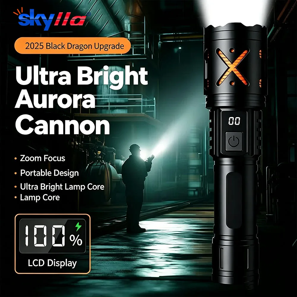 Ultra-Bright Vs Regular LED Flashlights! Aluminum Alloy Lamp Head + Telescopic Zoom | 100HR Battery Life for Night Hunting