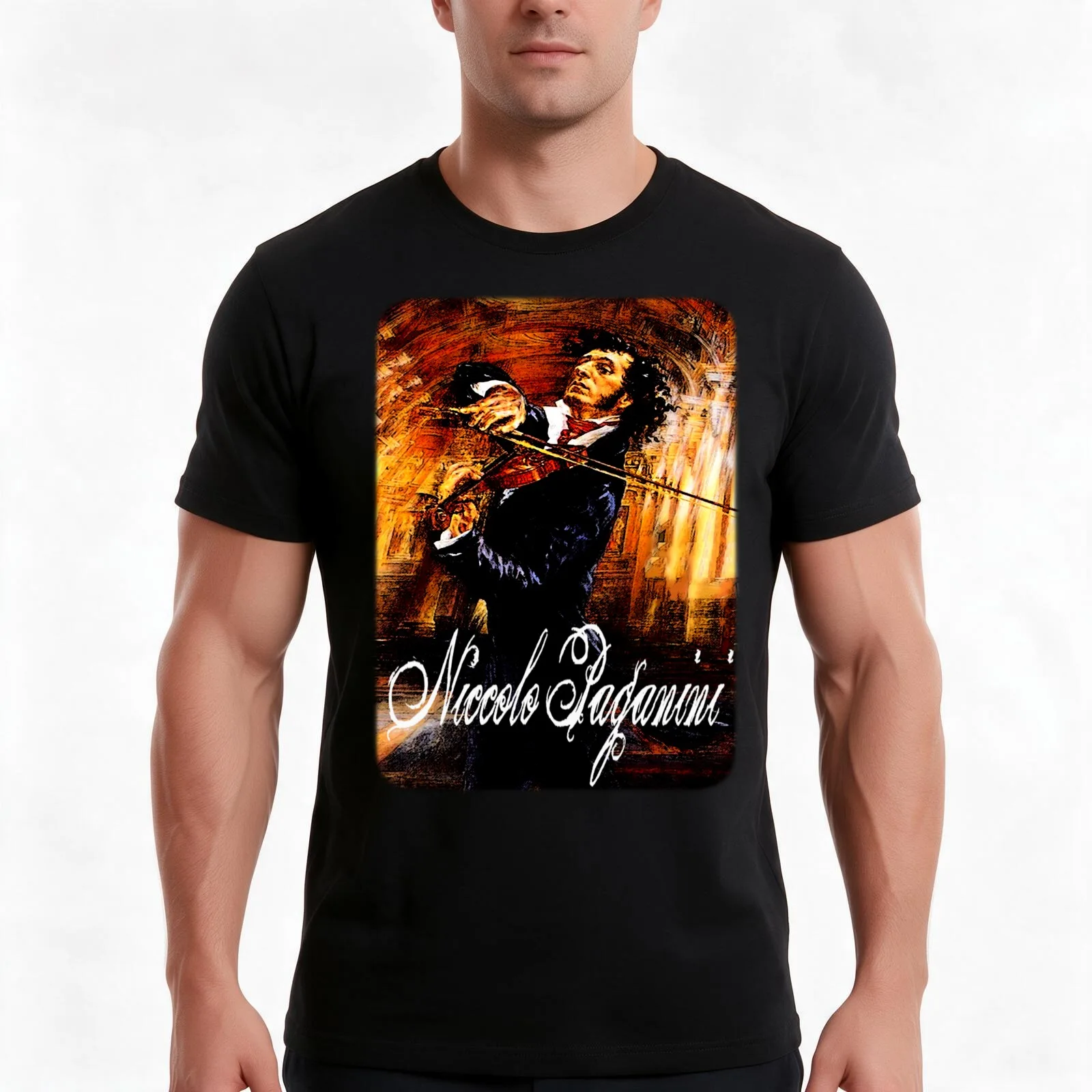 The devil's fiddler T-Shirt, Summer Casual Cotton Tee, Oversized Streetwear Tops, Vintage Graphic Print, Loose Fit Short Sleeve