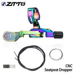 ZTTO MTB Bicycle Dropper Seat Post Lever Height Adjustable  Suspension Seatpost Remote Controller Shifter Style Shift Cable Wire