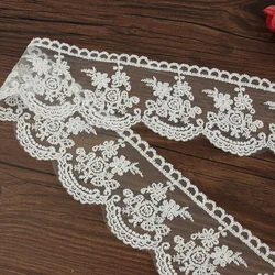 15Yards Milk Silk Lace Embroidery Lace Lolita Skirt Hem Mesh Embroidery Lace DIY Curtains Clothing Accessories