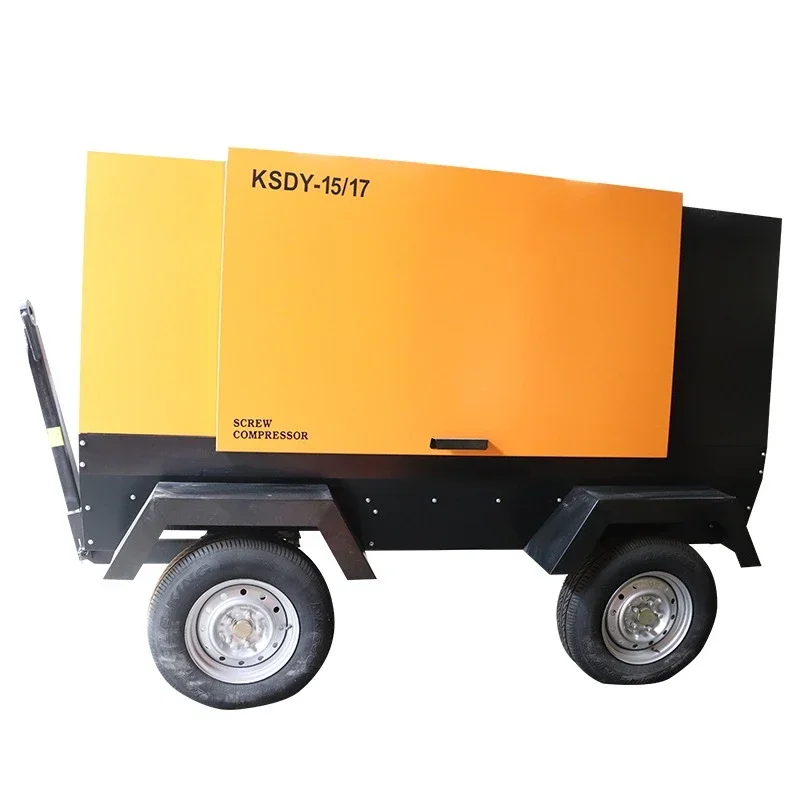 

Mobile Electric Screw Compressor 15 Cubic 17kg Pressure Mine Tunnel Construction Site Tool Special
