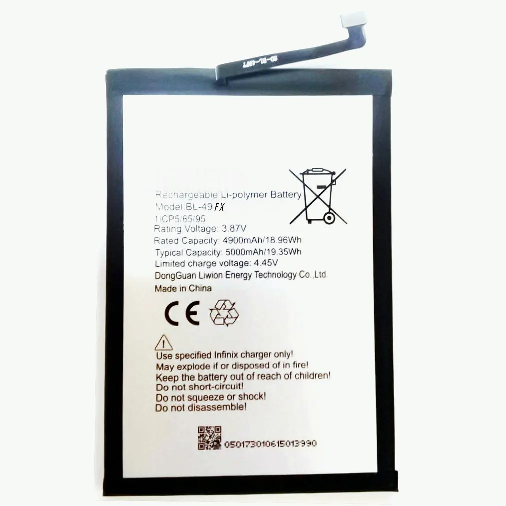 New BL-49FX Battery for Infinix Hot 8 X650 X650B Hot 9 X655 X656 Note 7 Lite CD6 CD7 KD8 Smart 6 Plus X6823