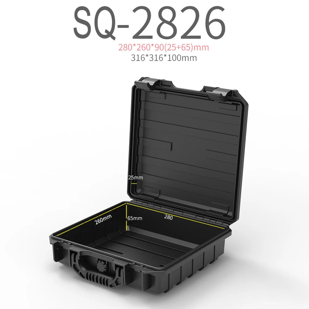 2826 neue Kunststoff-Sicherheits-Handheld-Werkzeug kasten Foto ausrüstung wasserdichte digitale Sicherheits box