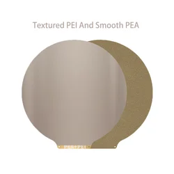 ENERGETIC Upgrade Flsun V400 PEI Sheet Round Dia 309mm Double Side Textured PEI And Smooth PEA Spring Steel Build Plate