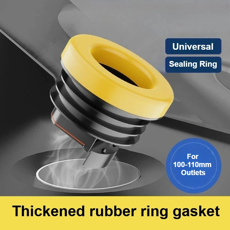 

Многофункциональное уплотнение фланца для унитаза, длинные уплотнительные кольца для унитаза Servcie, высокоэластичные прокладки для фланцев унитаза для 100-110 мм