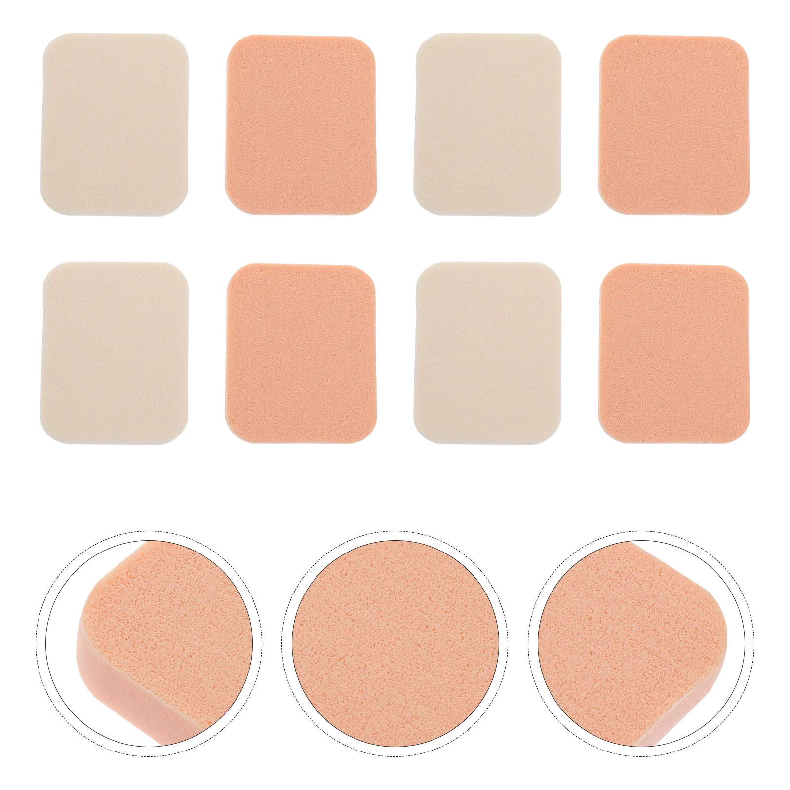 

12Pcs White Size Suitable for Foundation Cream Concealer Powder Puff Comfortable Makeup Pad Small Easy Carry