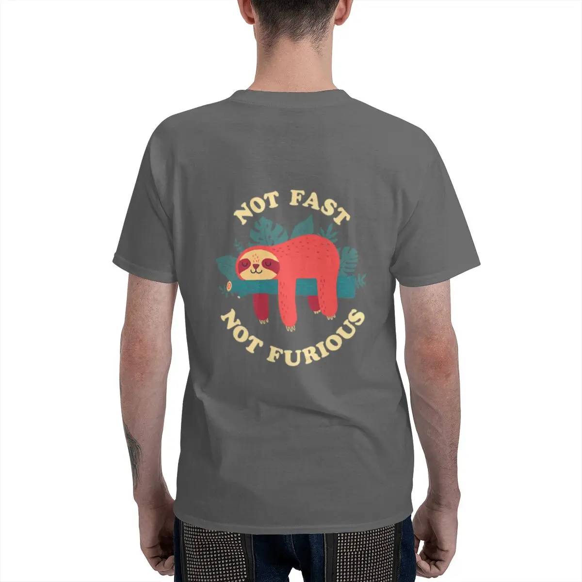 Not Fast Not Furious Short Style Reversible T-shirt Original Niche Heat Transfer T-shirt - view 6