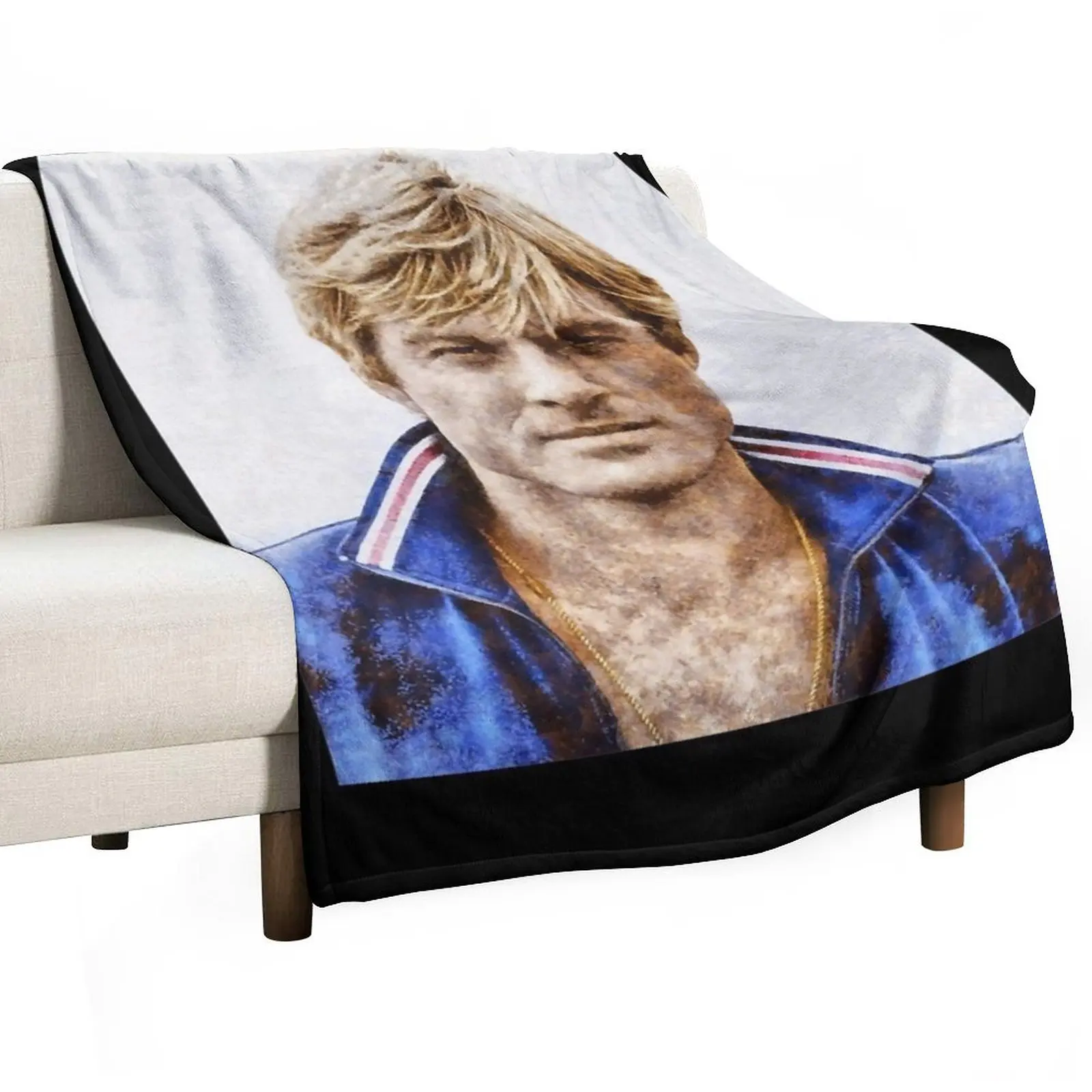 Robert Redford Hollywood Legend Photographic Actor Throw Blanket Extra Large Throw Designers Blankets