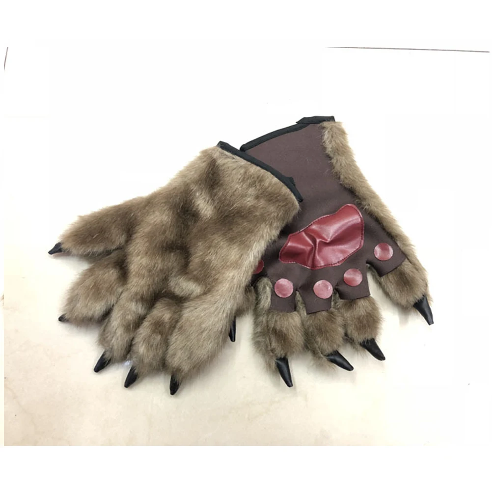 

Paw Gloves Costume Accessories Comfortable Halloween Party Masquerade Performance Cosplay for Adults