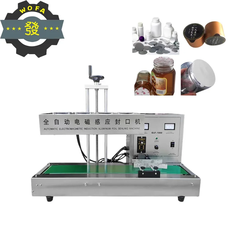 

JIAHE 35-85mm Electromagnetic Continuous Heat Induction Sealer Aluminum Foil Film Honey Plastic Bottle Capping Sealing Machine